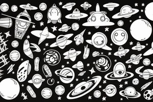 space tattoo idea
