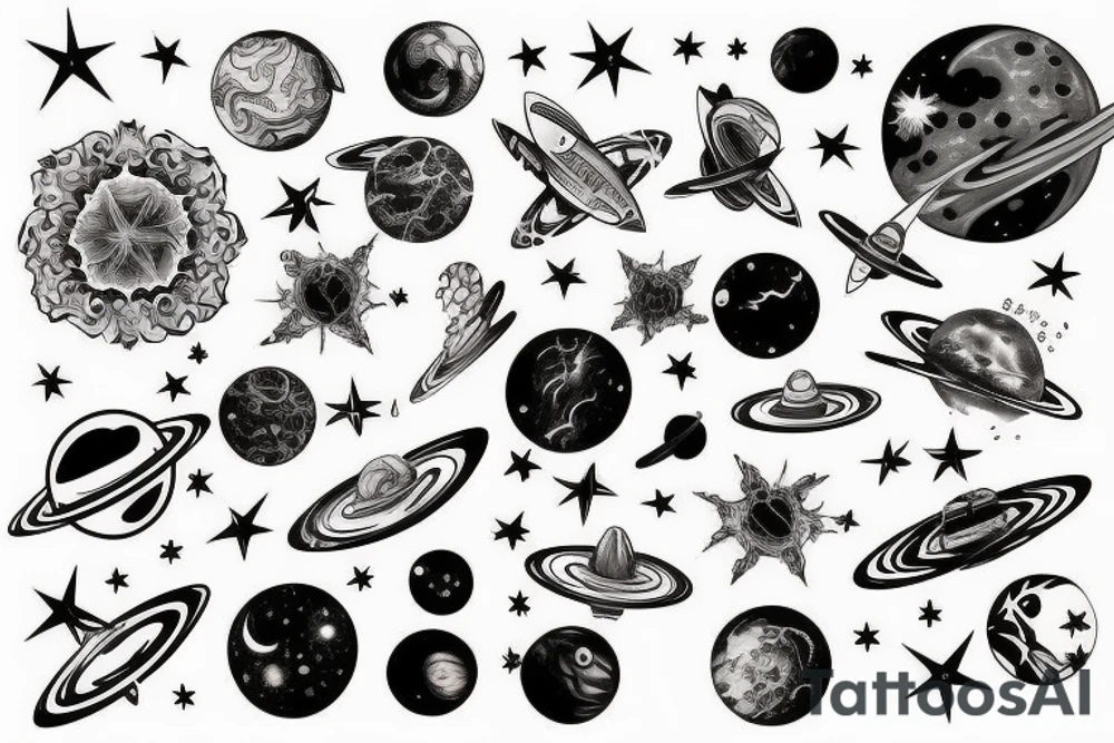 space tattoo idea