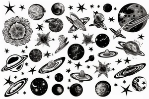 space tattoo idea