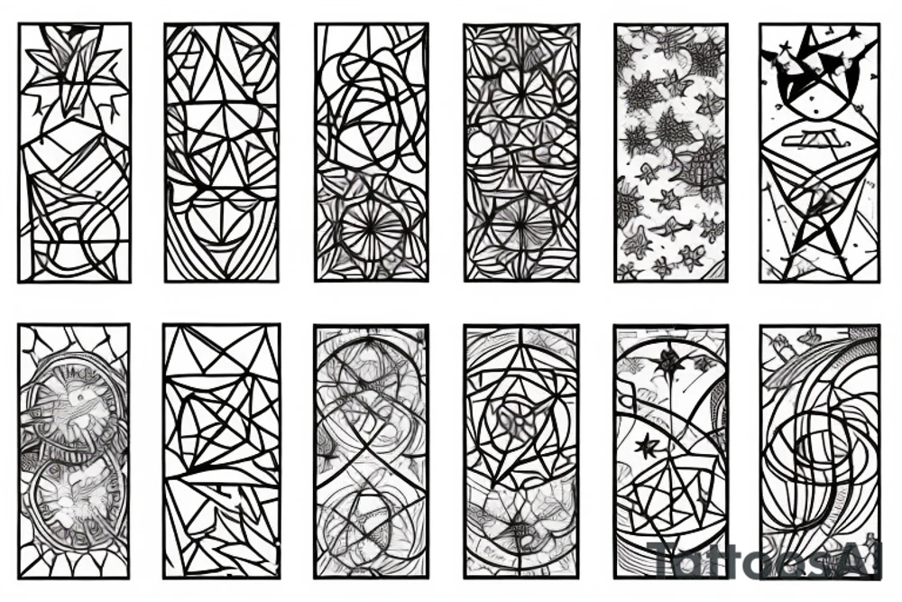 space, constellations, stars, flower (thale cress) tattoo idea