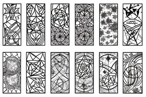 space, constellations, stars, flower (thale cress) tattoo idea