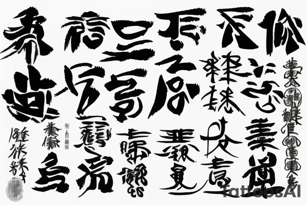 kaizen japanese writing tattoo idea