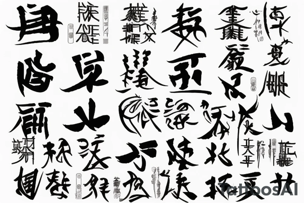 kaizen japanese writing tattoo idea