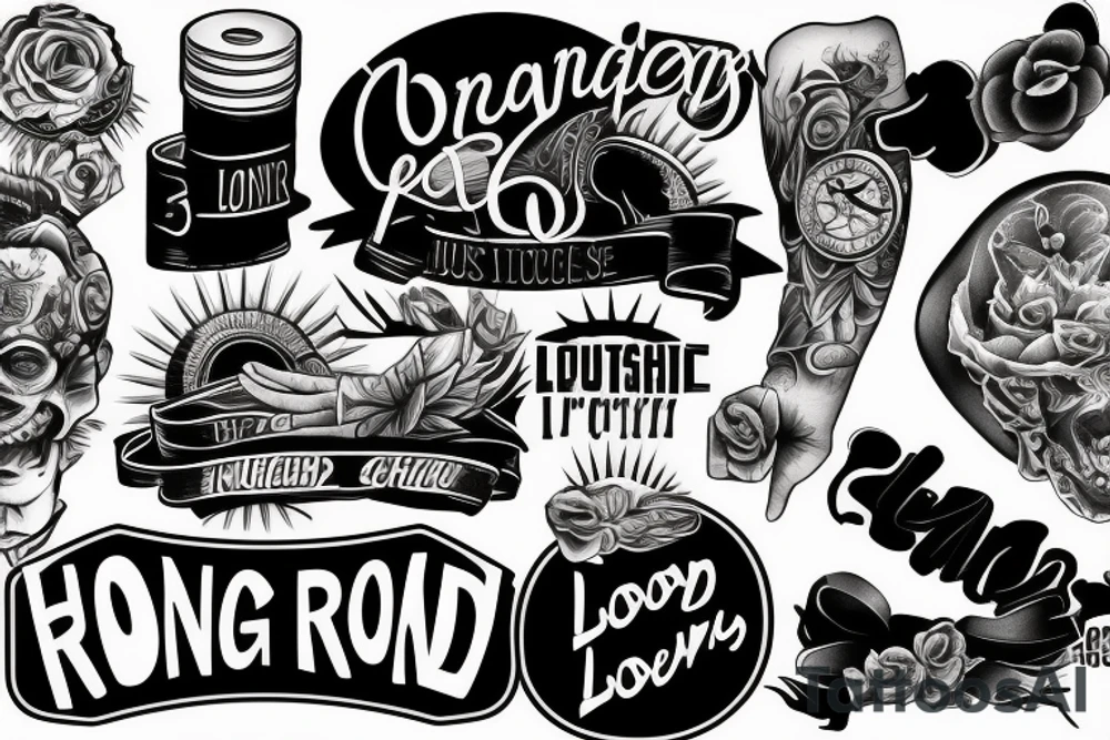 Forearm tattoo, long hard road to success tattoo idea