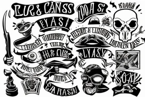 Forearm tattoo, long hard road to success tattoo idea
