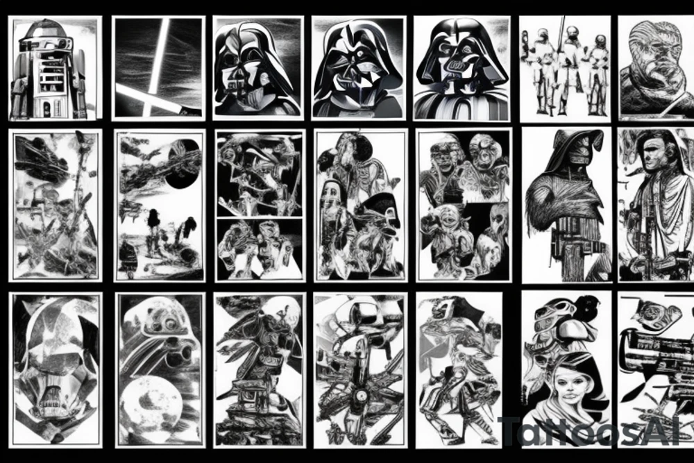 Star Wars battle tattoo idea