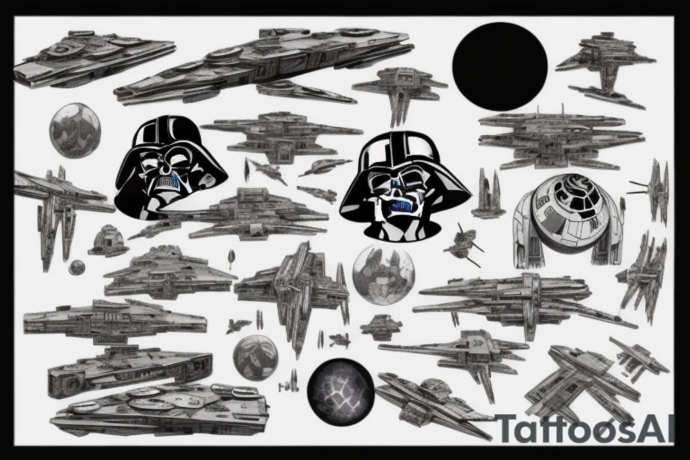 Star Wars battle tattoo idea