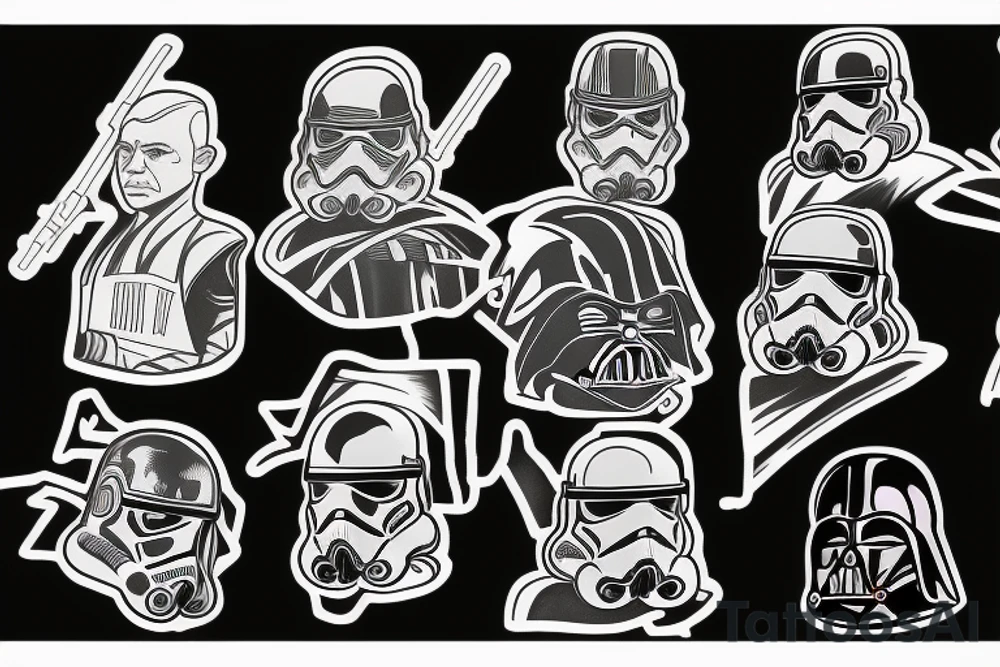 Star Wars battle tattoo idea