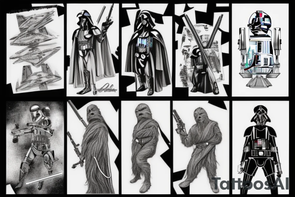 Star Wars battle tattoo idea