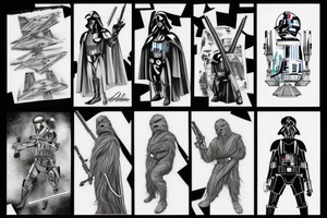 Star Wars battle tattoo idea
