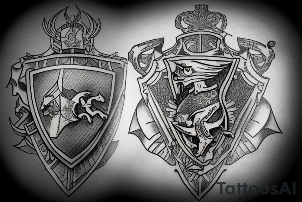 The coat of arms of Lithuania is a mounted armoured knight holding a sword and shield tattoo idea