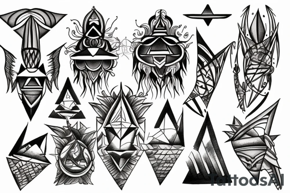 trikon and shiva tattoo idea