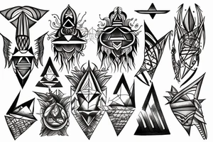 trikon and shiva tattoo idea