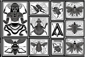 Ancient ygyptian Scarab tattoo idea