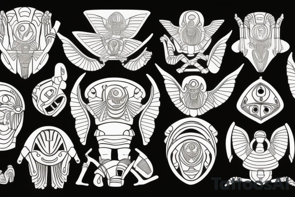 Egyptian ancient Scarab tattoo idea