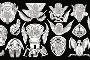 Egyptian ancient Scarab tattoo idea