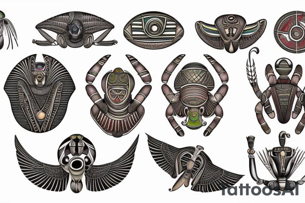 Egyptian ancient Scarab tattoo idea