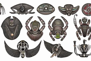Egyptian ancient Scarab tattoo idea