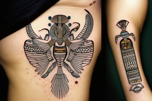 Egyptian ancient Scarab tattoo idea