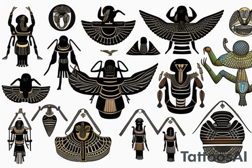 Egyptian ancient Scarab tattoo idea