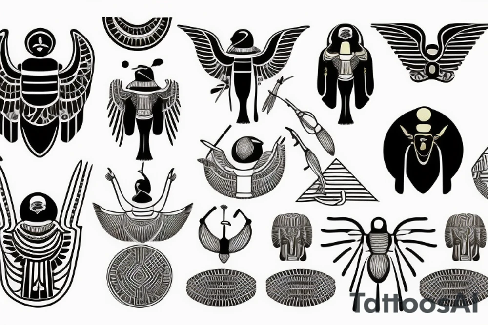Egyptian ancient Scarab tattoo idea