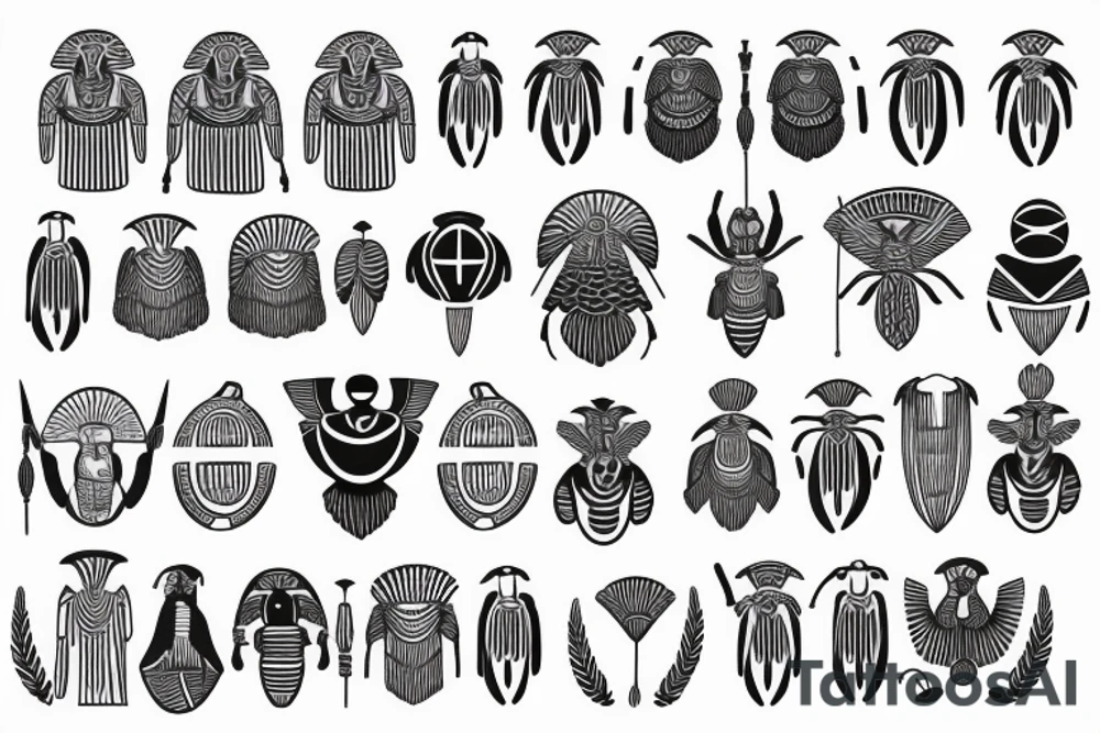 Egyptian ancient Scarab tattoo idea
