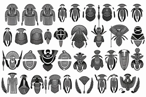 Egyptian ancient Scarab tattoo idea