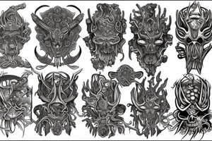 Mayan yggdrasil tattoo idea