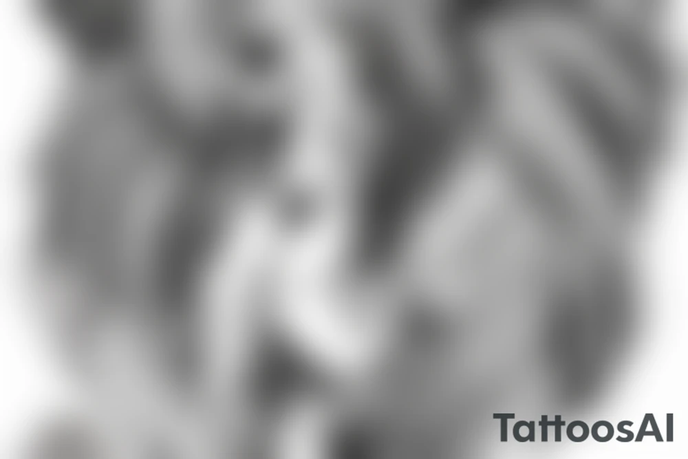 Warrior angel named Gabriel tattoo idea