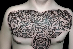 Mayan yggdrasil tattoo idea