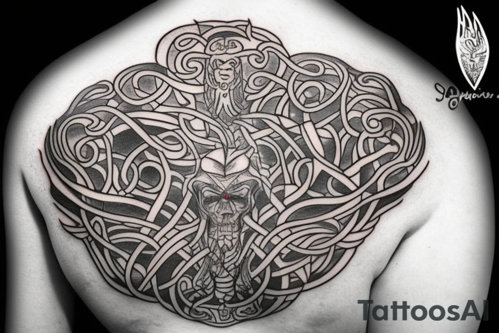 Mayan yggdrasil tattoo idea