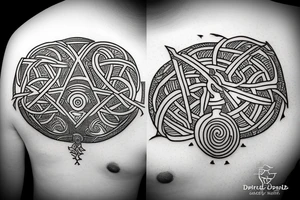 Mayan yggdrasil tattoo idea