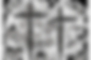 Cross and coffin tattoo idea