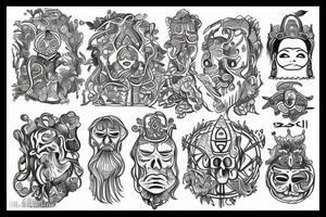 Mayan alchemist yggdrasil tattoo idea