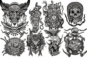 Mayan alchemist yggdrasil tattoo idea