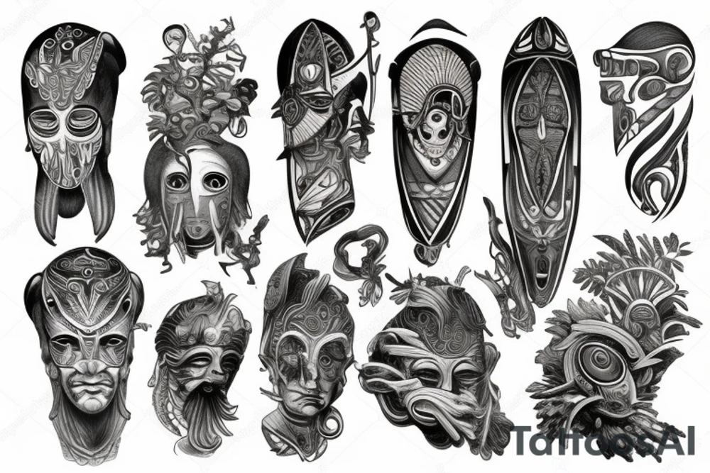 Ancient alien Greeks tattoo idea