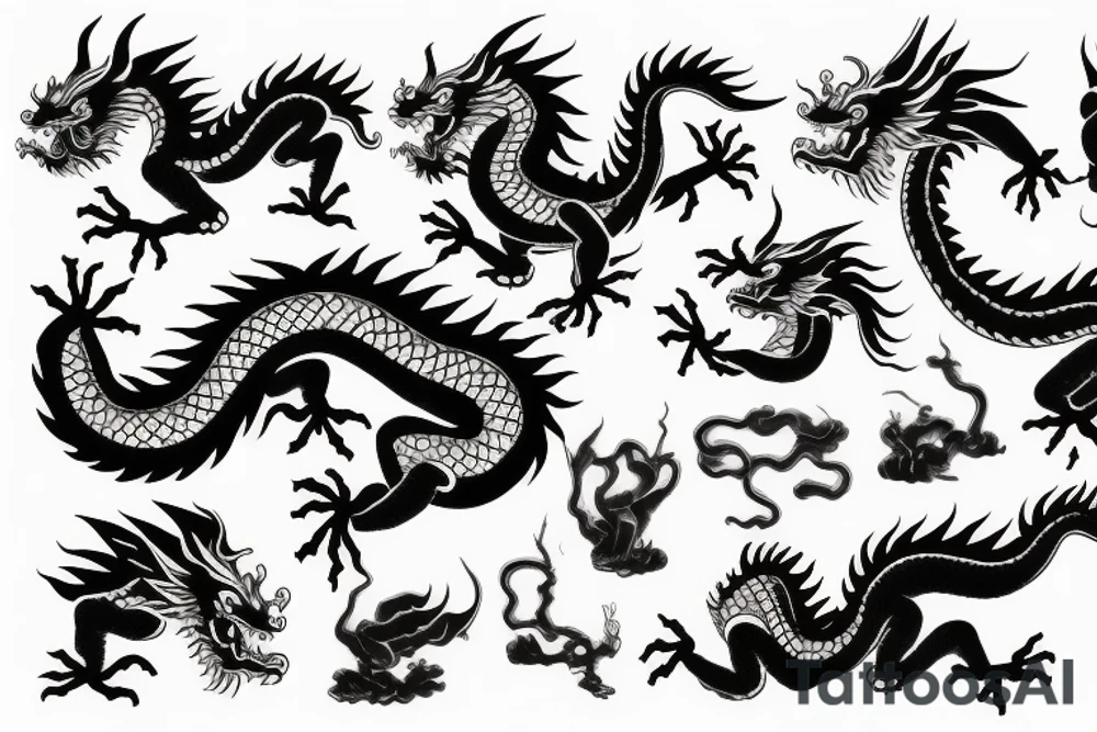chinese dragon tattoo idea