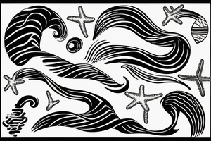 Beach wave
 very simple tattoo idea