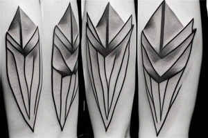 tuning fork in 3d tattoo idea
