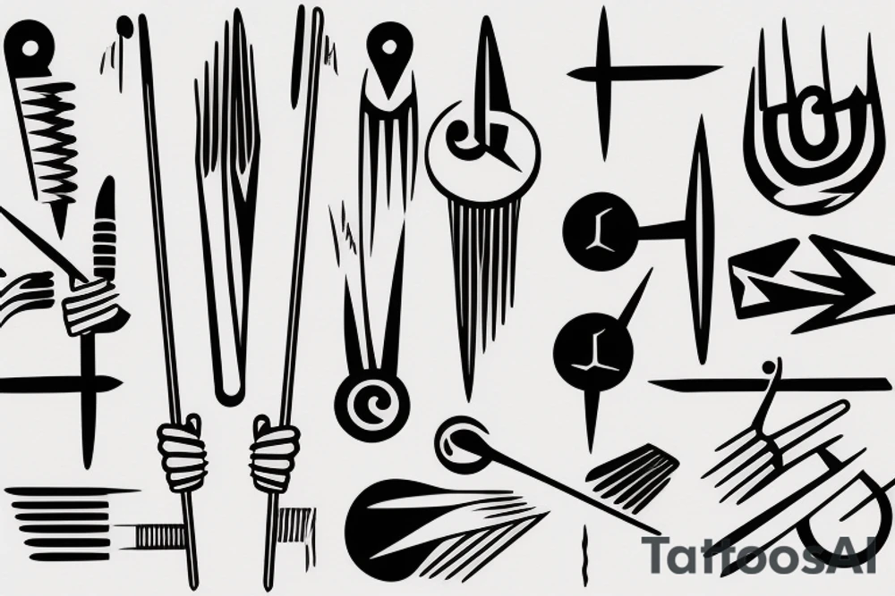 tuning fork tattoo idea