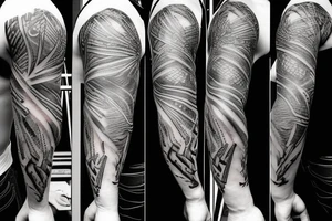 Zeus holding a lighting bolt tattoo idea