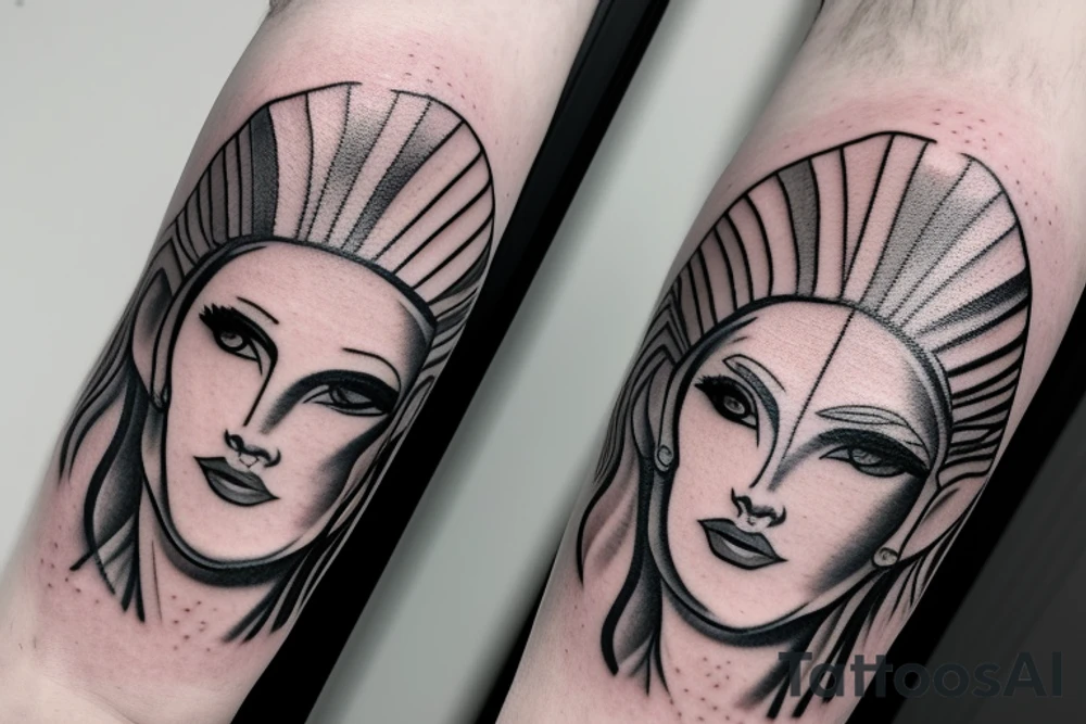Zeus holding a lighting bolt tattoo idea