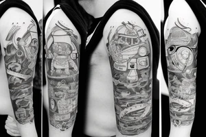 astronaut tattoo idea