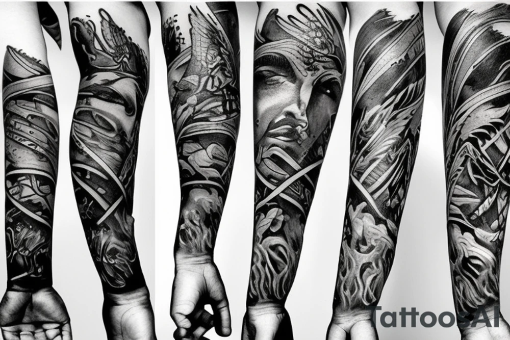 Zeus lighting tattoo idea