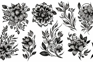 flowers turn to mist tattoo idea