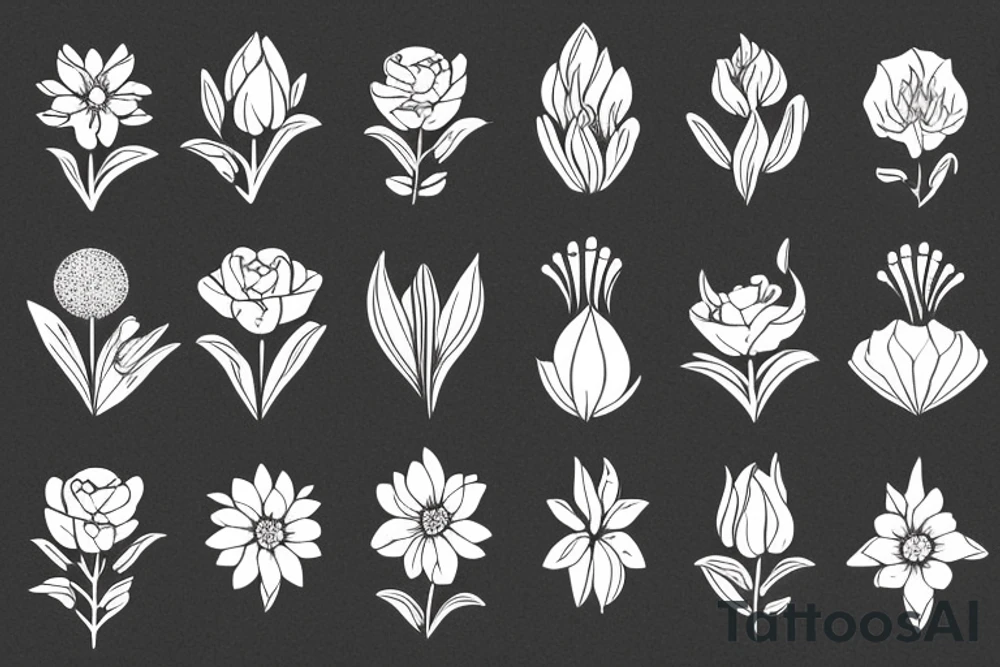 flowers turn to mist tattoo idea