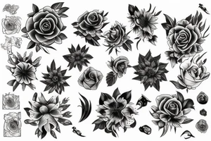 flowers turn to mist tattoo idea