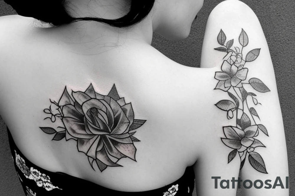 flowers turn to mist tattoo idea