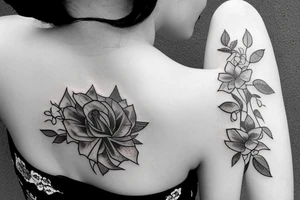 flowers turn to mist tattoo idea