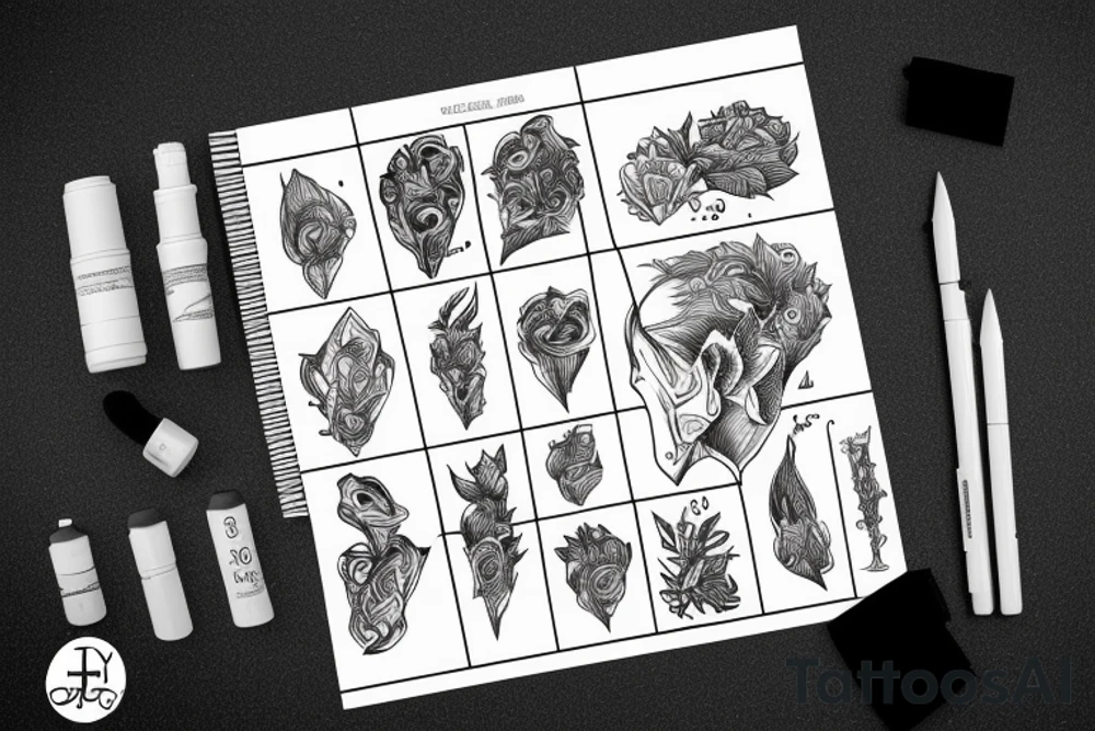 Human that is hyngry formgrowth tattoo idea